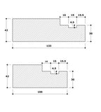 White Primed Fire Rebated Door Frame