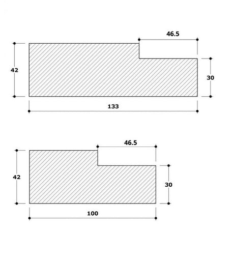 Walnut Rebated Door Frame