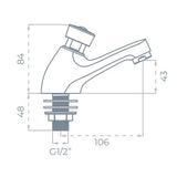 SONAS Non Concussive Basin Taps Pair | UBR0237