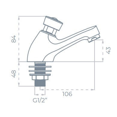 SONAS Non Concussive Basin Taps Pair | UBR0237