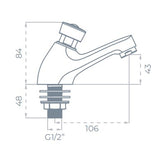 SONAS Non Concussive Basin Taps Pair | UBR0237