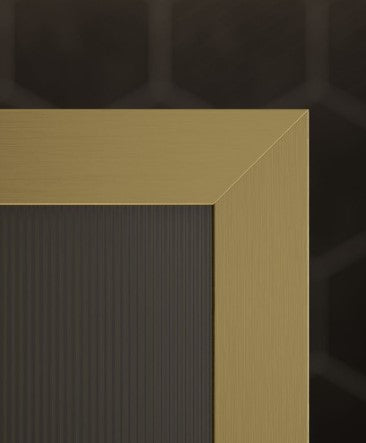 MIRAGE 900mm Brushed Gold Frame with Fluted Glass | USE00137