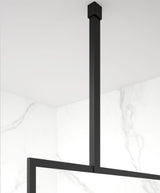 MIRAGE 1000mm Matt Black Frame with Fluted Glass | USE00141