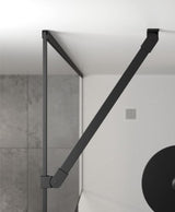 MIRAGE 900mm Matt Black Frame with Smoked Glass | USE00143