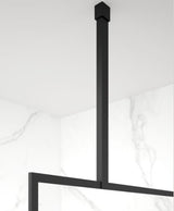 MIRAGE 900mm Matt Black Frame with Smoked Glass | USE00143