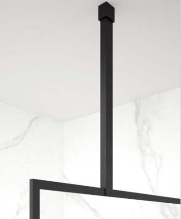 MIRAGE 1000mm Matt Black Frame with Smoked Glass | USE00144