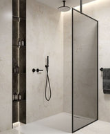 MIRAGE 1200mm Matt Black Frame with Smoked Glass | USE00145