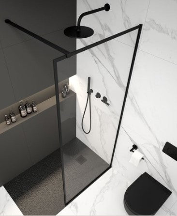 MIRAGE 1200mm Matt Black Frame with Clear Glass | USE00148