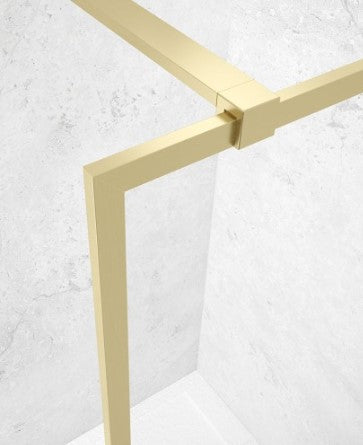 MIRAGE 900mm Brushed Gold Frame with Clear Glass | USE00149
