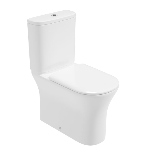 PENA Fully Shrouded Comfort Height Close Coupled Rimless Pan & Soft Close Seat | USW0333