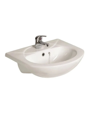 Sonas Strata 55Cm 1 Tap Hole Semi Recessed Wash Basin | USW0356