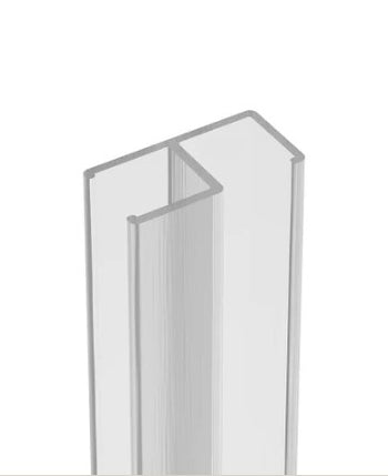 ASPECT Wetroom Glass Clear Corner Seal Connector | UWPSP00007