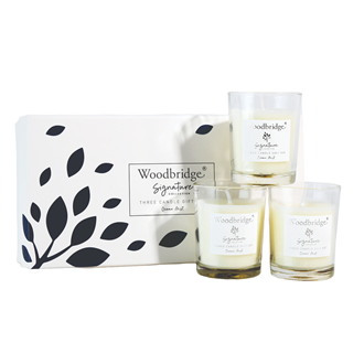 Ocean Mist Boxed Three Votive Candle Set by Woodbridge 3x50g | W003OM