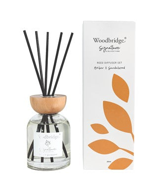 Woodbridge Amber & Sandalwood Filled Reed Diffuser by Woodbridge 200ml | W006AS