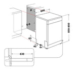 Whirlpool 15 Place Freestanding Dishwasher - Stainless Steel | W7FHS51XUK