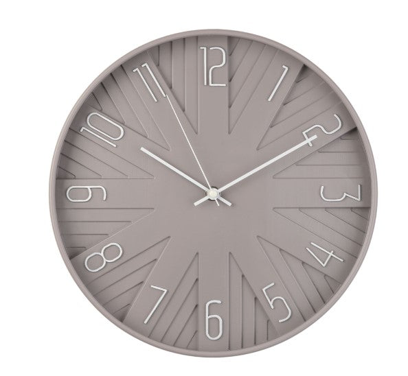 Hometime Round Wall Clock Dove Grey | W8043