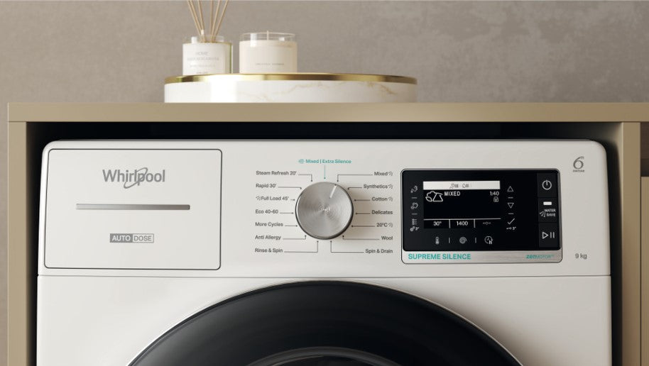 Whirlpool 9kg 1400 Spin Supreme Silence Freestanding Washing Machine - White | W899ADUK