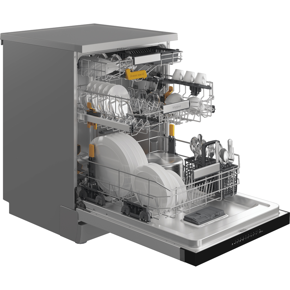 Whirlpool 15 Place Freestanding Dishwasher - Steel | W8FHP51XUK