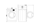 Whirlpool 9kg 1400 Spin Freestanding Washing Machine - White | W8 W946WR UK