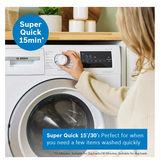 Bosch Series 4 8kg 1400 Spin Freestanding Washing Machine - White | WAN28258GB