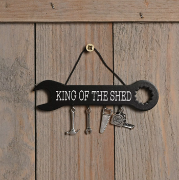 Well Crafted Spanner Plaque - King Of The Shed | WC115