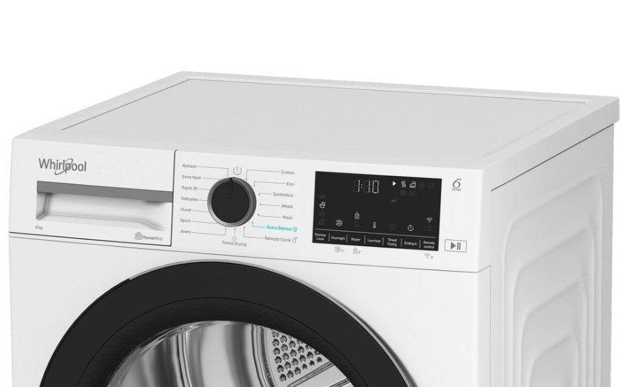 Whirlpool 6th Sense 9kg Heat Pump Tumble Dryer | WDH 09D7 W IRE