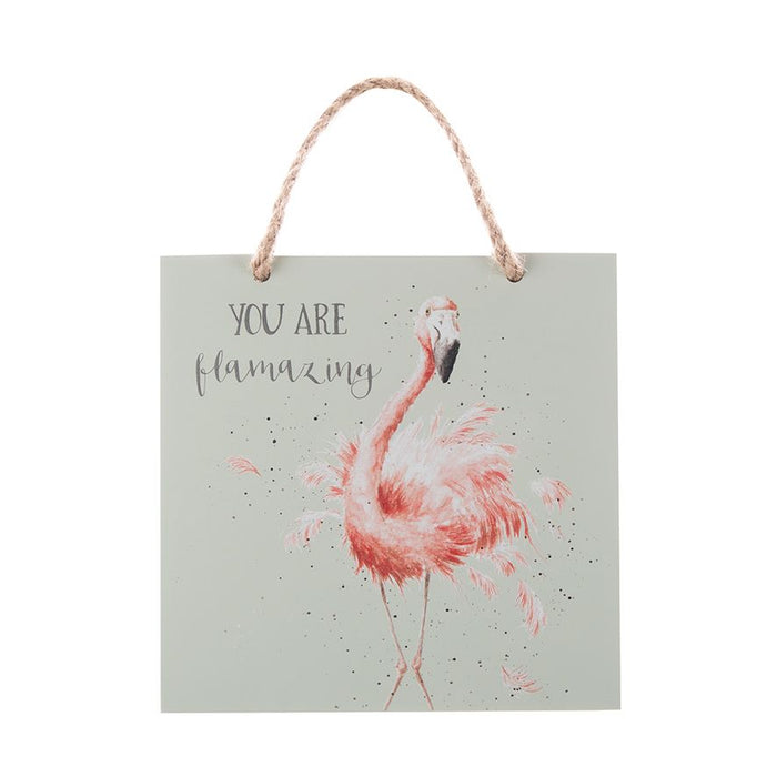 Wrendale Pretty in Pink Wooden Plaque | WDP003