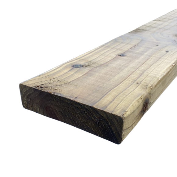 Treated White Deal Rough Timber 225mm x 44mm | WDR22544T