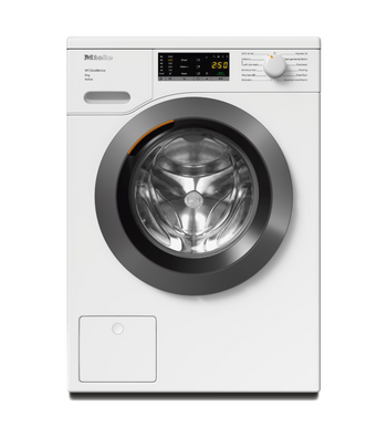Miele 8kg 1400 Spin Freestanding Washing Machine - White with Graphite Door | WEA125WCS