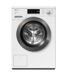 Miele 8kg 1400 Spin Freestanding Washing Machine - White with Graphite Door | WEA125WCS