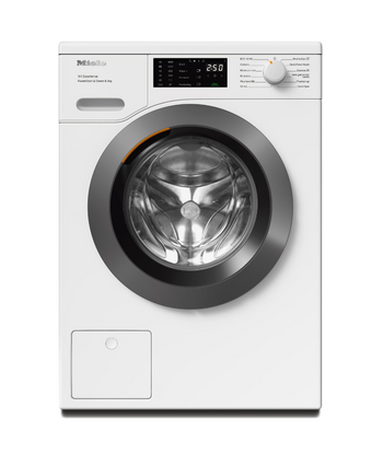 Miele 9kg 1400 Spin Freestanding Washing Machine - White with Graphite Door | WED385WCS