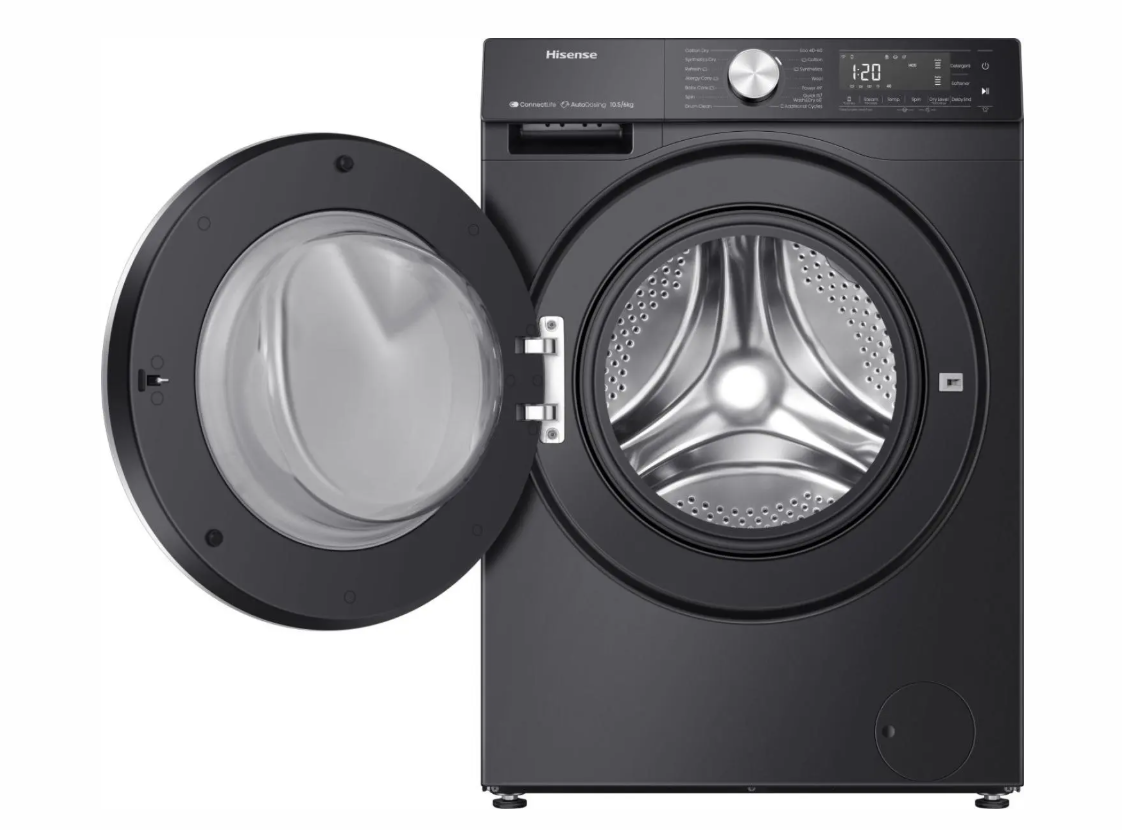 Hisense 10.5kg 1400 Spin Freestanding Washing Machine - Black │ WF5S1045BB