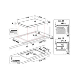 Whirlpool 77cm Induction Hob - Black | WF S1577 CPNE