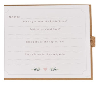 Love Story Guest Book "Wedding Guest Book" | WG1123