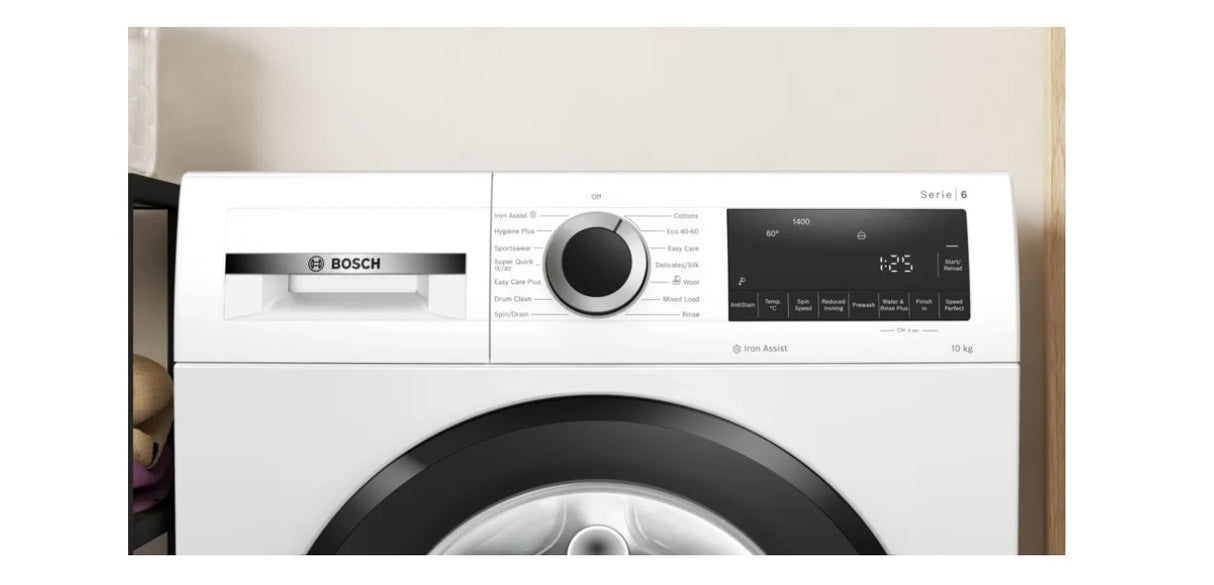 Bosch Serie 6 10kg 1400 Spin Freestanding Washing Machine - White | WGG254Z0GB