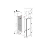 Whirlpool 6th Sense Integrated Fridge Freezer | WHC18D041A1