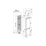 Whirlpool 6th Sense Integrated Fridge Freezer | WHC18D041A1
