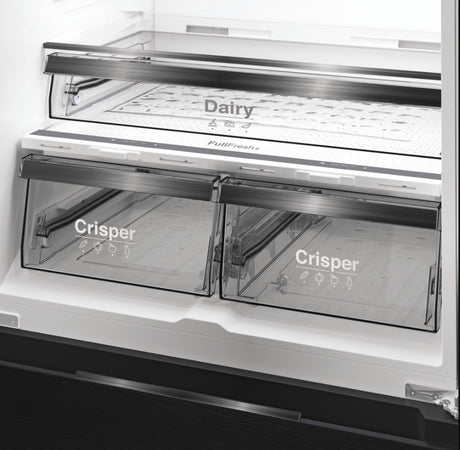 Whirlpool French Door American Fridge Freezer - Black | WHG26513XK4UK