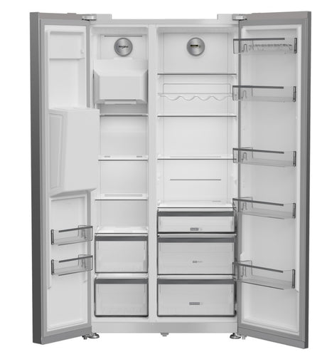 Whirlpool Plumbed American Fridge Freezer with Water & Ice - Stainless Steel | WHG26573WX4UK