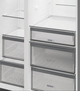 Whirlpool Plumbed American Fridge Freezer with Water & Ice - Stainless Steel | WHG26573WX4UK