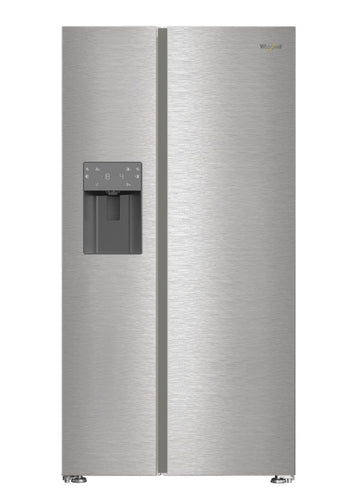 Whirlpool Plumbed American Fridge Freezer with Water & Ice - Stainless Steel | WHG26573WX4UK