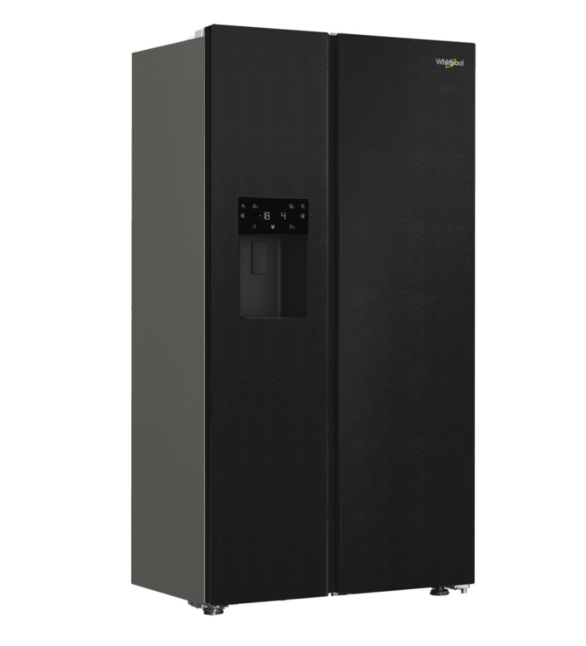 Whirlpool American Fridge Freezer Water & Ice - Black | WHG26574WXK5UK