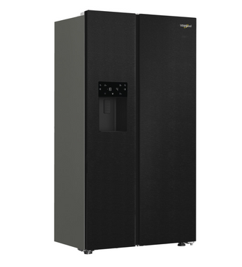 Whirlpool American Fridge Freezer Water & Ice - Black | WHG26574WXK5UK