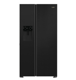 Whirlpool American Fridge Freezer Water & Ice - Black | WHG26574WXK5UK