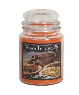 Woodbridge Orange Cinnamon Large Scented Candle Jar | WLJ033