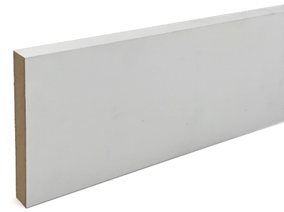 Primed Architrave Shaker Plain White 18 x 95mm x 5.4m | WPPA95