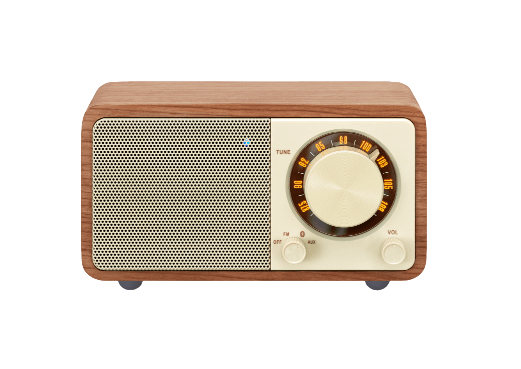 Sangean FM / Bluetooth / AUX Wooden Cabinet Radio - Walnut | WR-7
