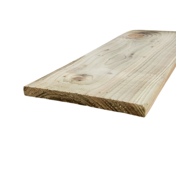Treated White Deal Rough Timber 225mm x 22mm (FSC) | WDR22522T