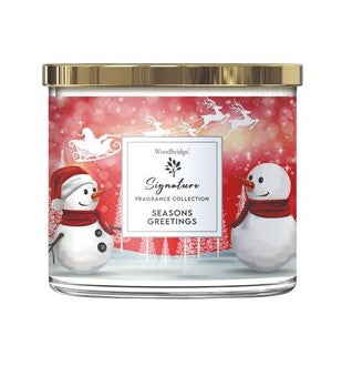 Woodbridge Seasons Greetings Wax Tumbler Candle Jar | WTT002