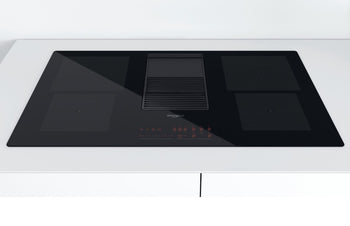 Whirlpool 83cm Vented Glass Ceramic Induction Hob - Filter Kit Included - Black | WVH 92 K F KIT/1